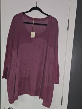 Free People Women's Scoop Neck Tunic - Mauve